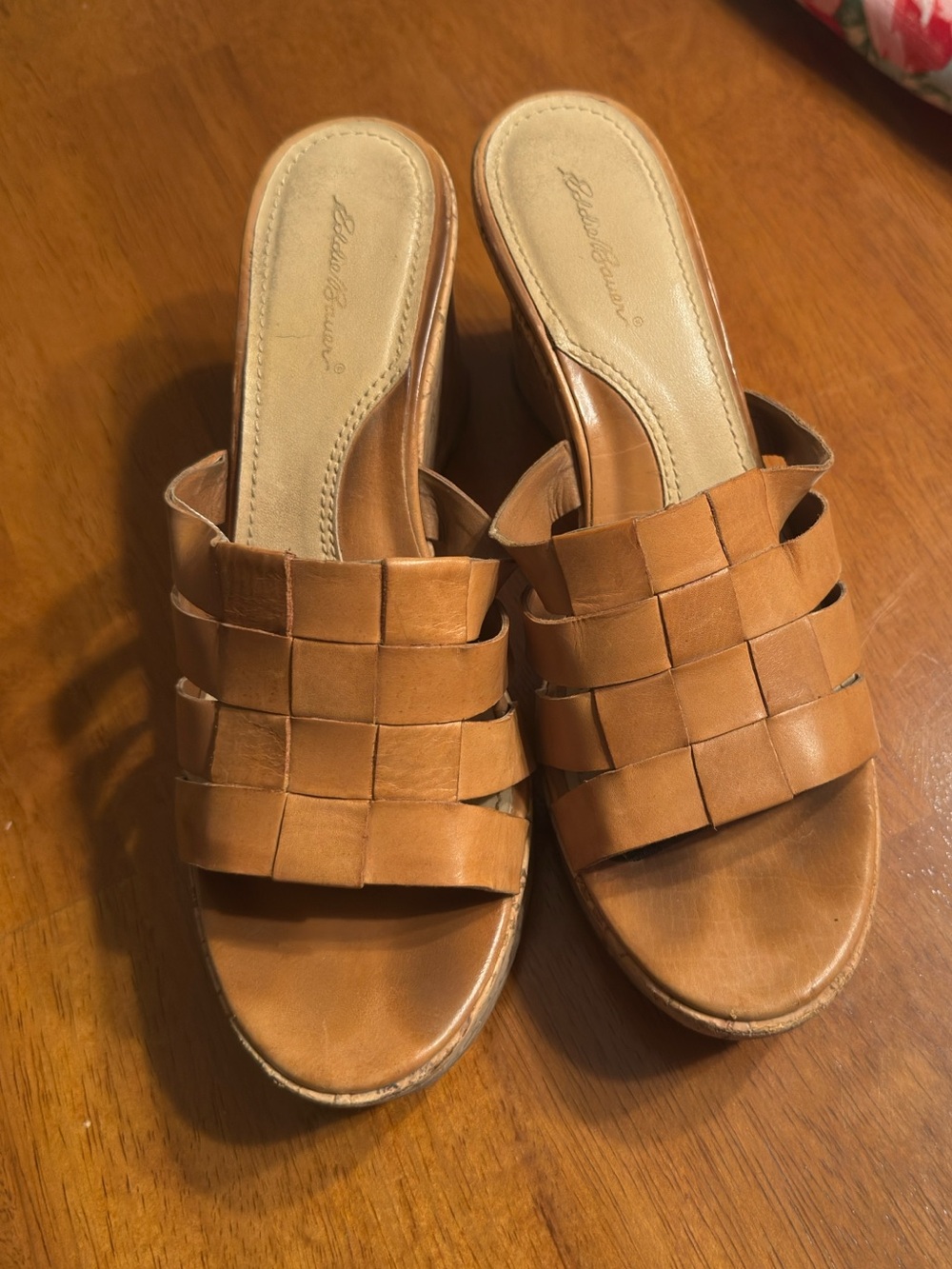 Y2K Woven Slide Sandals in Tan - Classics Collection